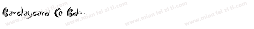 Barclaycard Co Bd字体转换